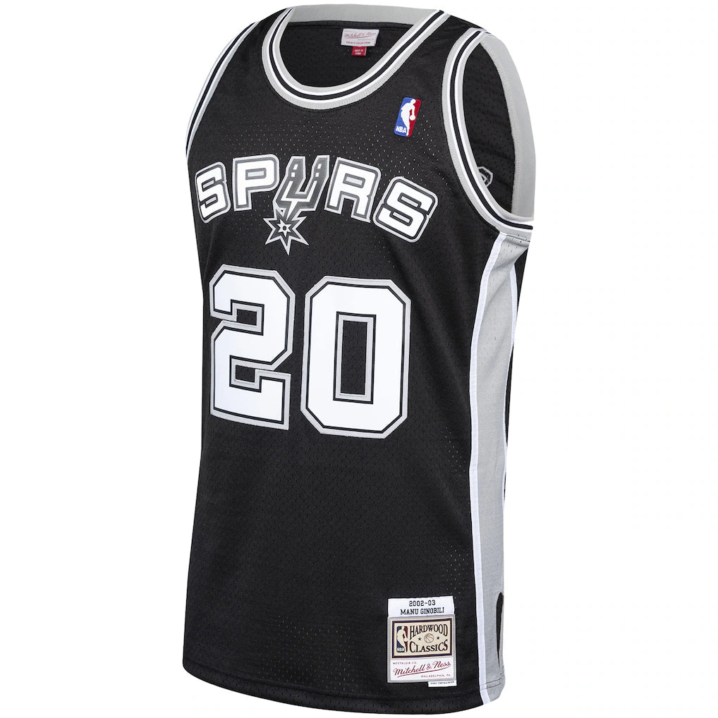 San Antonio Spurs Retro 02/03’ - Black (#20)